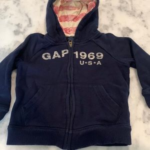 Gap Zip Up Hooded Sweatshirt
